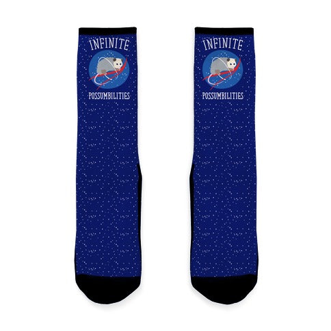 Infinite Possumbilities Parody Socks